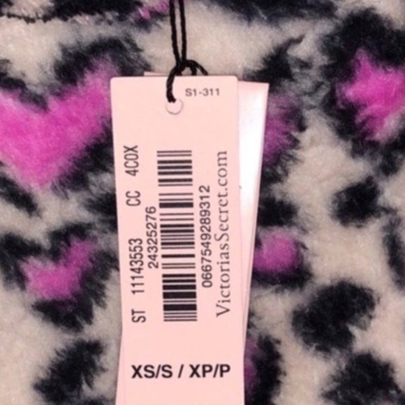 NWT Victoria's Secret Pink Heart Cheetah Vibe XS - Picture 9 of 9